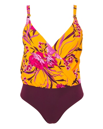 MAGISCULPT Twist Front Blouson Swimsuit