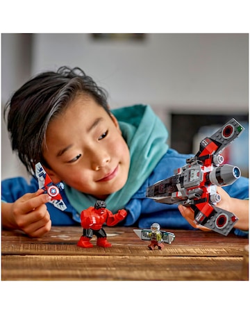 LEGO Marvel Captain America vs. Red Hulk Battle Buildable Jet 76292