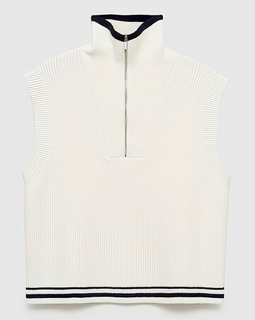 Mango Stripe Knit Vest