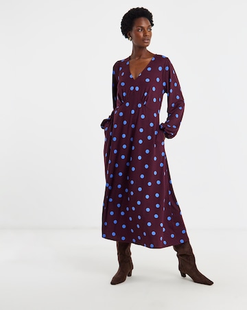 Soft Touch Long Sleeve Tea Dress