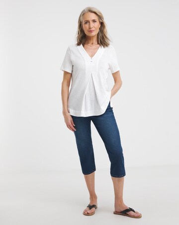Julipa Contrast Stitch Pure Cotton Top