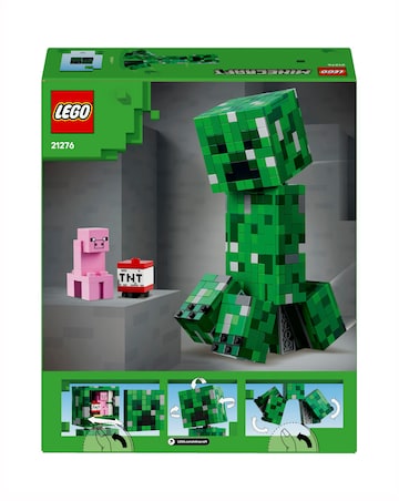 LEGO Minecraft The Creeper Gamer Decor, Action Figure Building Toy 21276