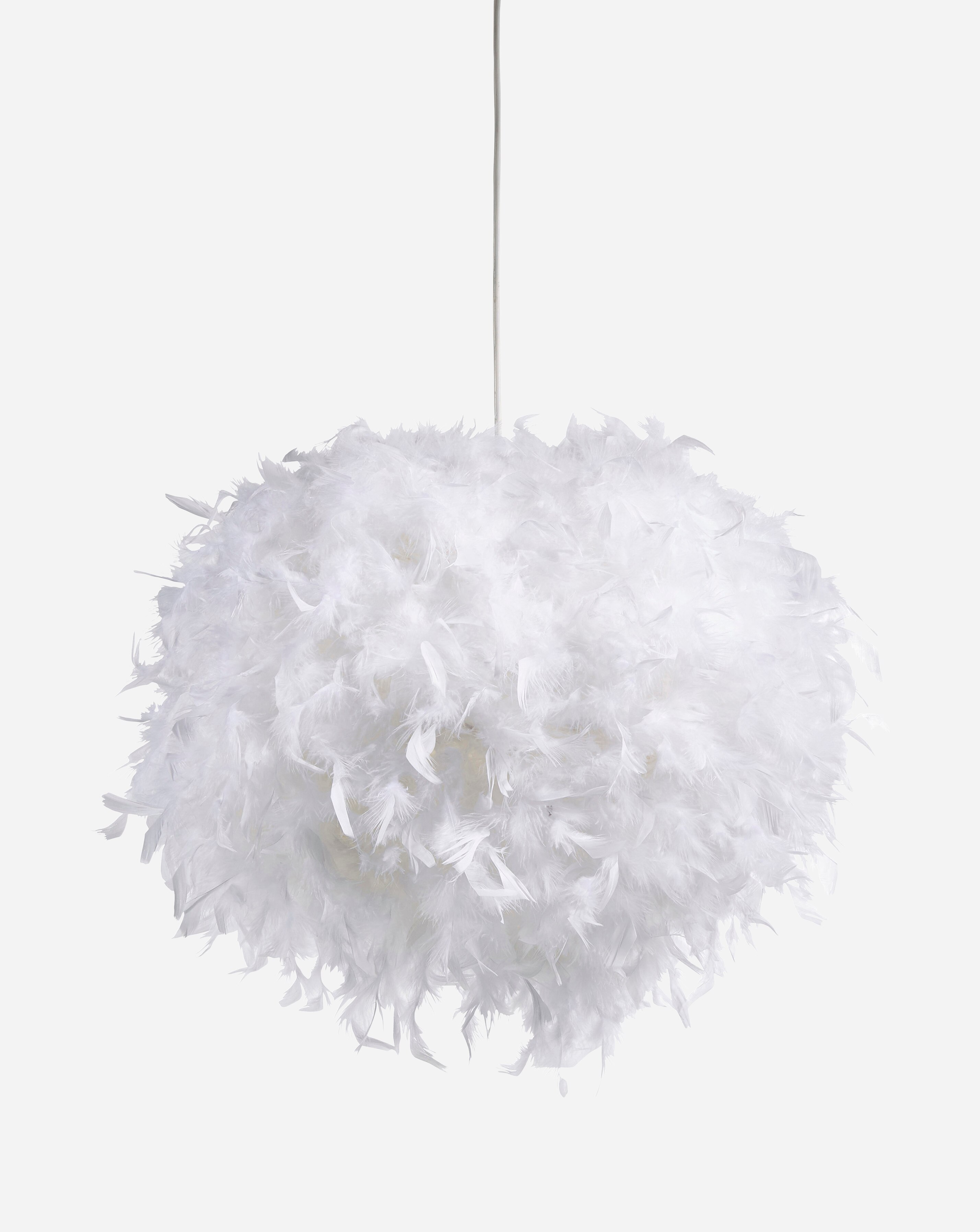 White Feather Easy Fit Pendant Shade