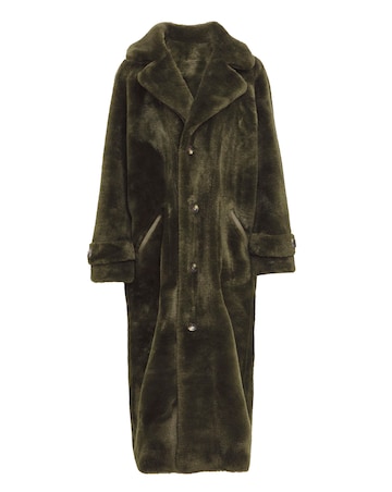 Anthology Khaki Reversible Borg Shealing Coat