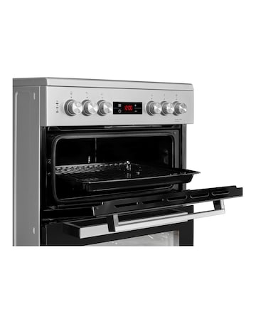 Beko KDC653S Double Oven Electric Cooker - Silver