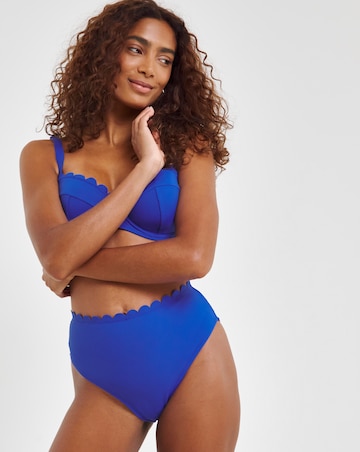 MAGISCULPT Contour Me Scalloped Edge High Waist Bikini Bottoms