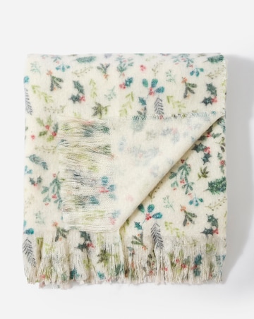 Merry Berries Faux Mohair Throw