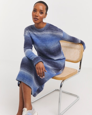 Blue Multi Ombre Jumper Dress