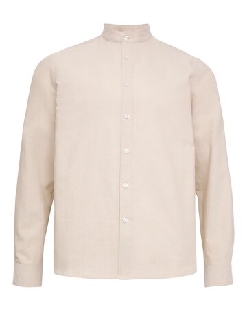 Long Sleeve Grandad Oxford Shirt