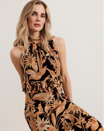 Phase Eight Alma Printed Double Layer Dress