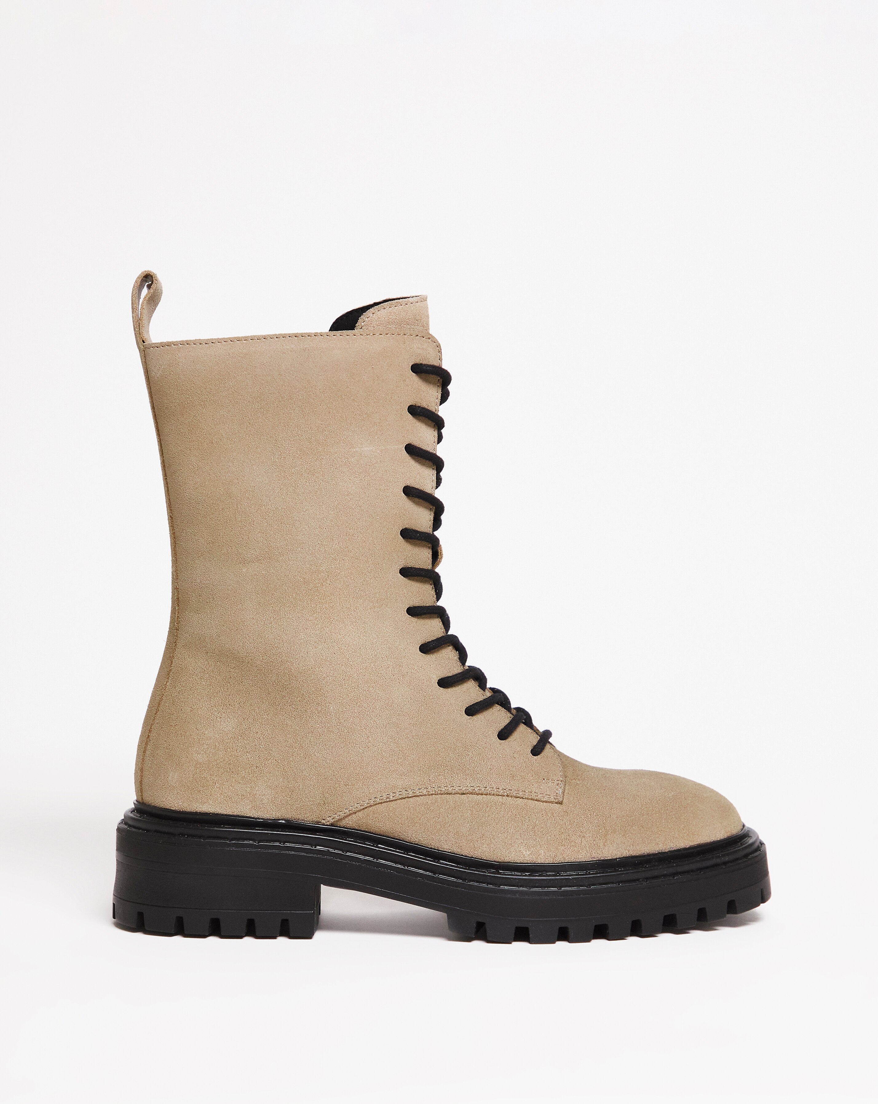 Suede Lace Up Boot - Extra Wide Fit (EEE)
