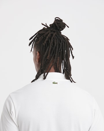 Lacoste Short Sleeve Croc Logo Polo - Off White