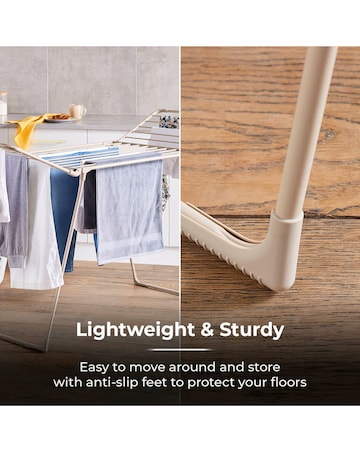 Tower Latte Winged Clothes Airer