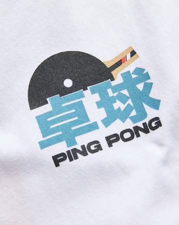 Jack & Jones Ping Pong Back Graphic T-Shirt - White