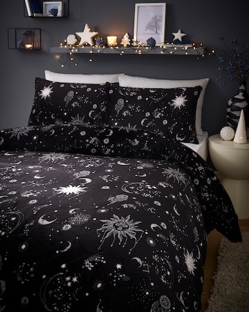 Moon & Stars Fleece Duvet Set