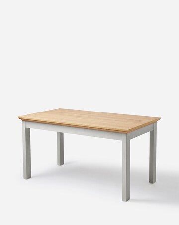 Julipa Ashford Dining Table with 4 Ava Fabric Chairs