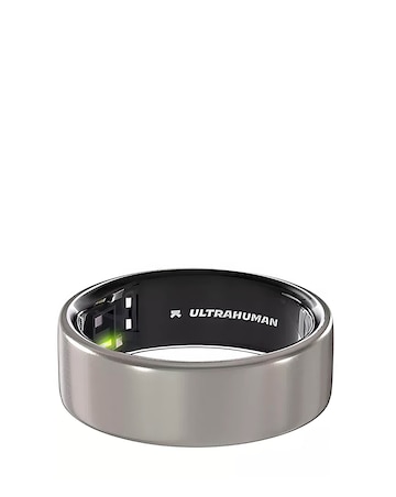 Ultrahuman Ring AIR Bluetooth Smart Ring - Raw Titanium - Size 8