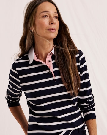 Julipa Ribbed Stripe Rugby Top