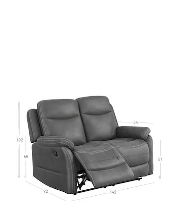 Aspull Manual Recliner 2 Seater Sofa