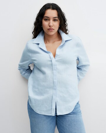 Mango Pure Linen Button Up Shirt