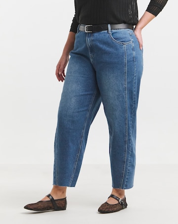 Simply Be Mid Wash Tapered Leg Jean