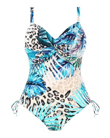 Fantasie Kabini Oasis Twist Front Adjustable Leg Wired Swimsuit
