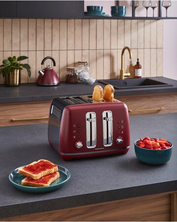 Morphy Richards Accents Pyramid Kettle & Toaster Rhubarb
