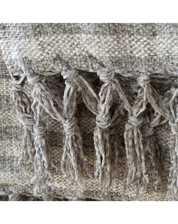 Catherine Lansfield Striped Chenille Throw