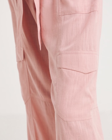 Julipa Linen Mix Cargo Trousers