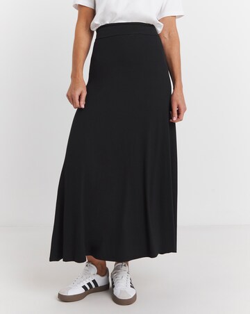 Stretch Jersey Maxi Skirt