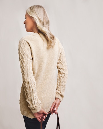 Julipa Mixed Cable Chenille Jumper
