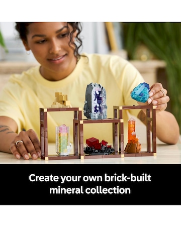 LEGO Ideas Mineral Collection, Crystal Display Shelves 21362