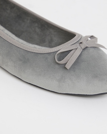 Moxie Soft Ballerina Slippers - Wide Fit (E)