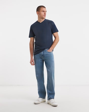 5 Pack Multi V Neck T-Shirts Long