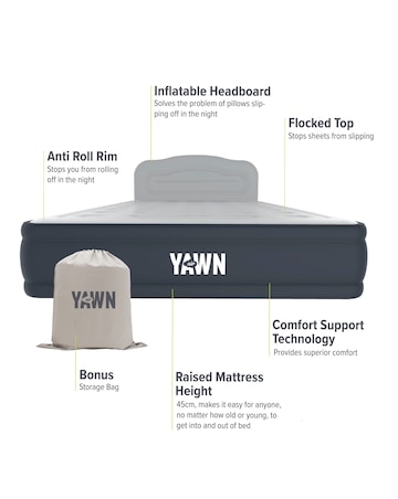 Yawn King Airbed (with custom fitted sheet)