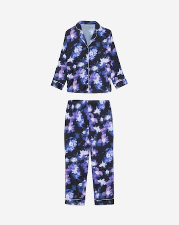 Figleaves Stretch Satin Button Through Pyjama Set