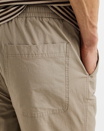 Ripstop Tapered Elasticated Waist Stretch Trouser