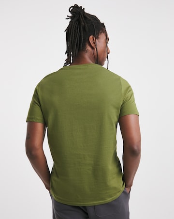 Snowdonia Logo Khaki T Shirt