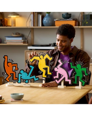 LEGO Art Keith Haring Dancing Figures Living Room Decor and Building Set 31216