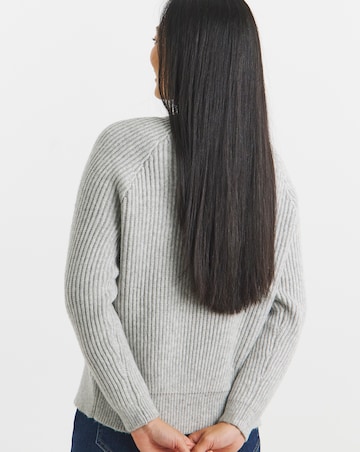 Grey Marl Edge To Edge Cardigan