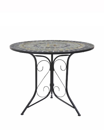 Charles Bentley Mosaic 4 Seater Dining Set - Blue