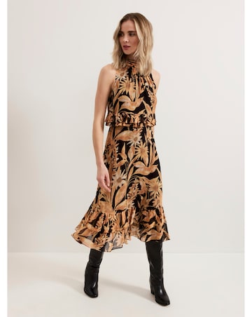 Phase Eight Alma Printed Double Layer Dress