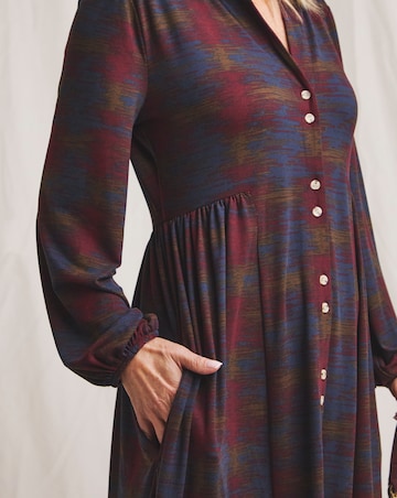 Julipa Jersey Button Down Midi Dress