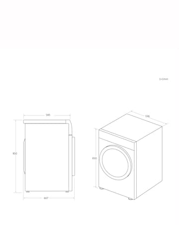 Candy CSE C10LF-80 10kg Condenser Tumble Dryer White + Install