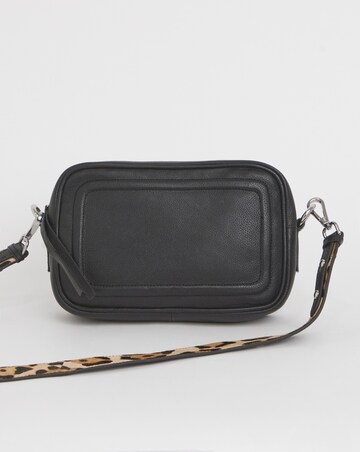 Black Modern Leather Camera Bag
