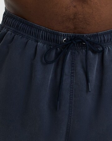 Blue Garment Dyed Swim Shorts Reg