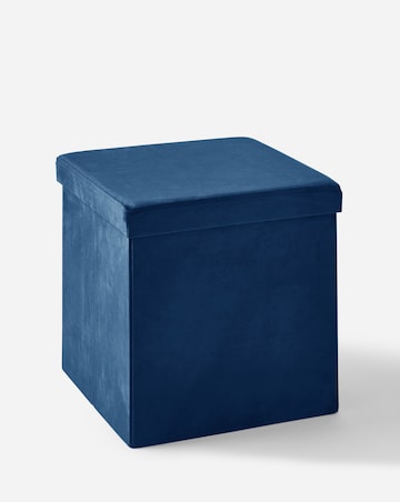 Velvet Foldable Storage Ottoman Cube