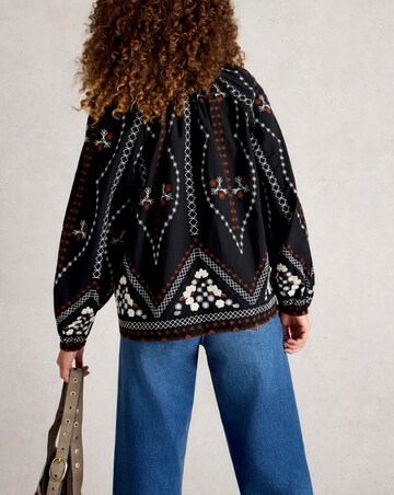 White Stuff Aurora Embroidered Top