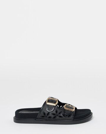 Augusta Cut Out Detail Footbed Sandals - Wide Fit (E)