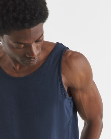 Pure Cotton Vest- Navy